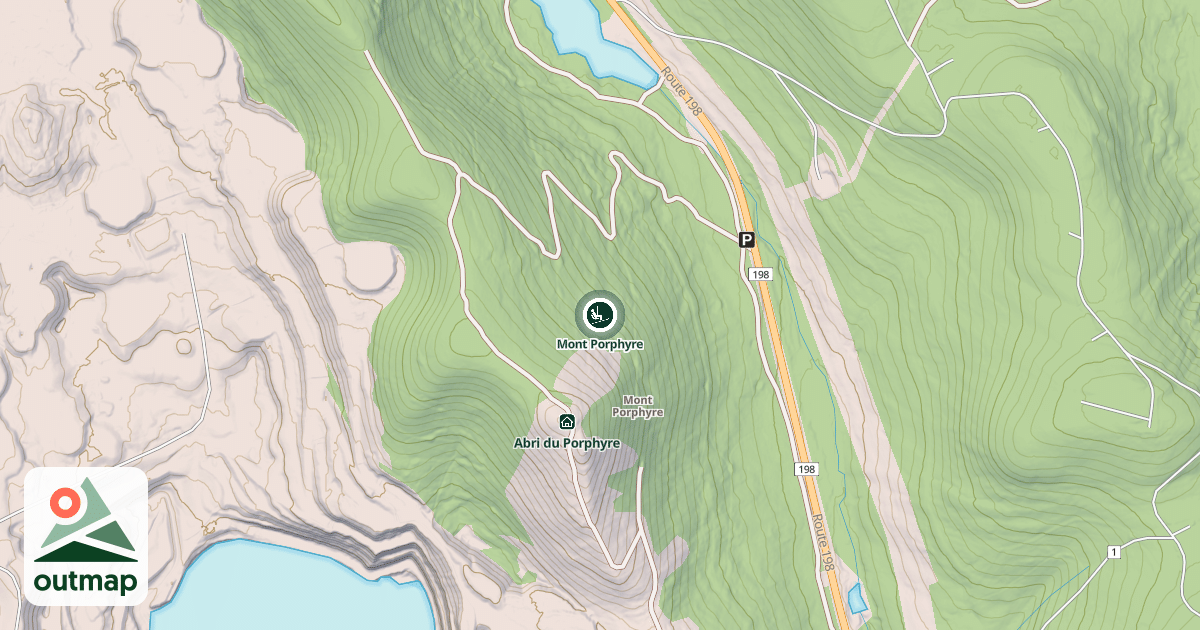 Map of Mont Porphyre