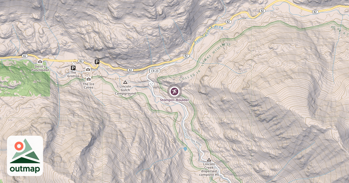 Map of Stompin' Boulder