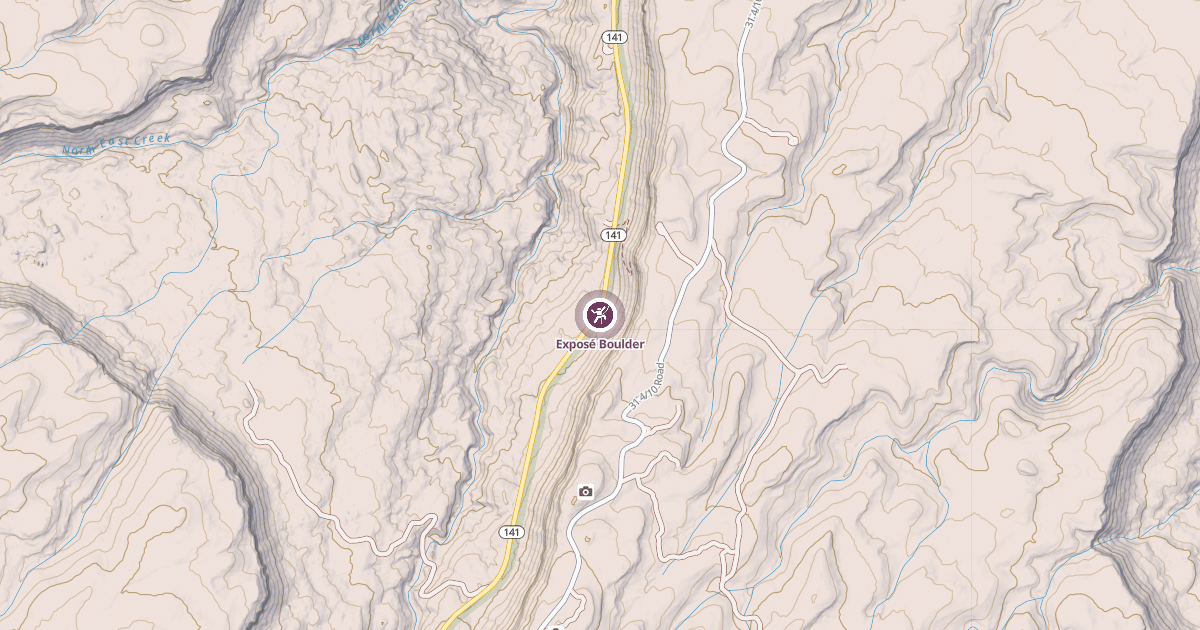 Map preview of Exposé Boulder