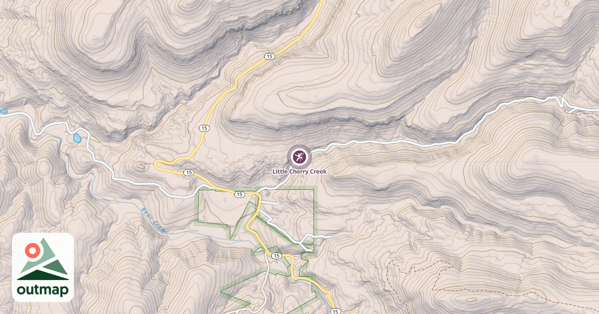 Map of Little Cherry Creek