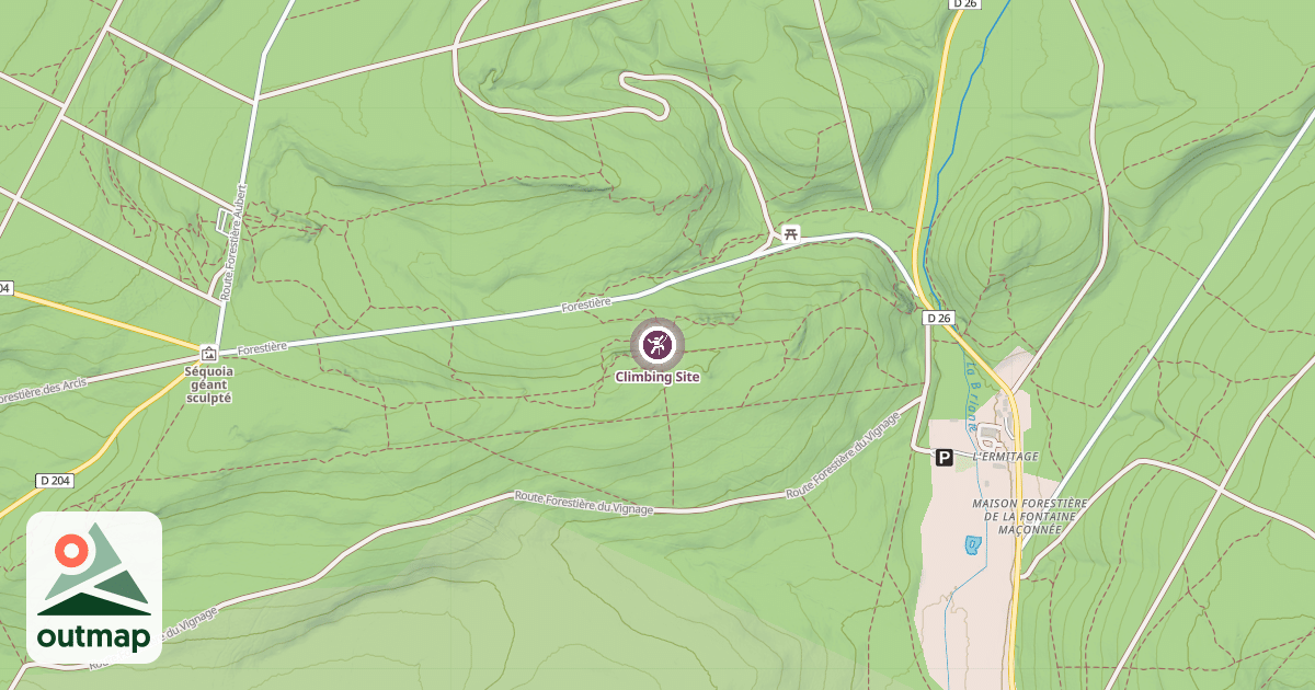 Map of Climbing Site