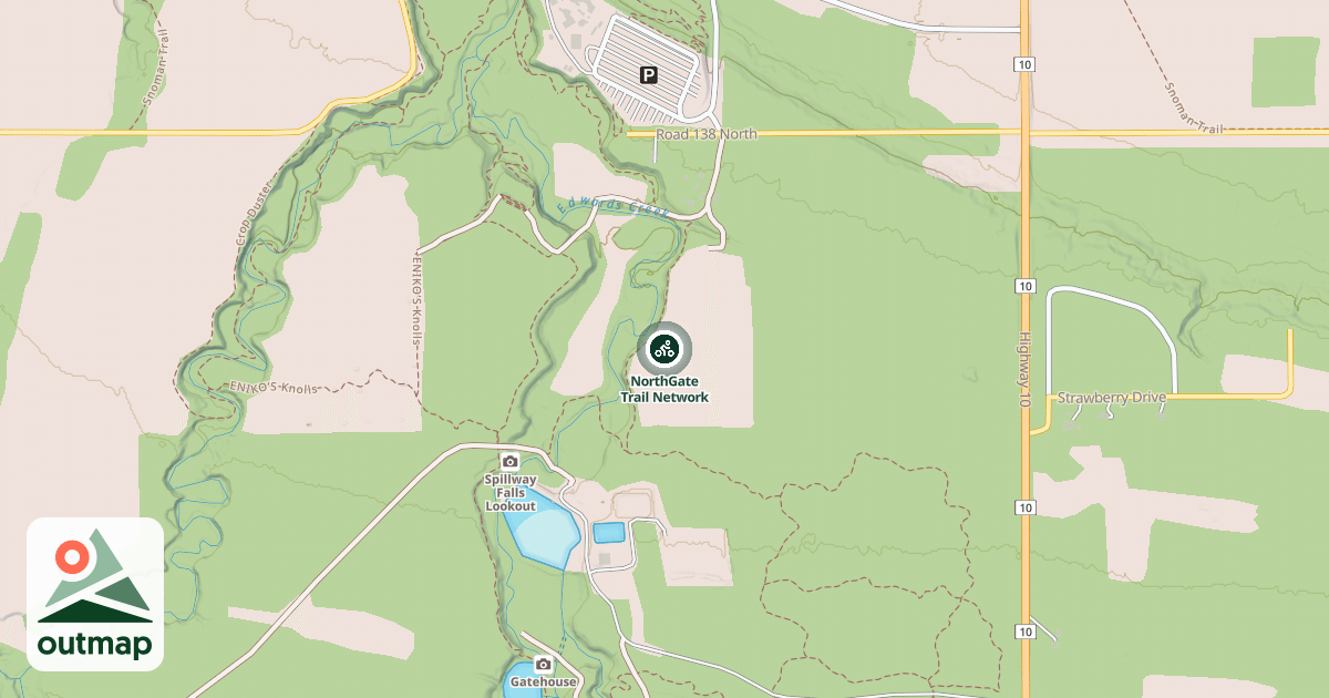 Map of NorthGate Trail Network