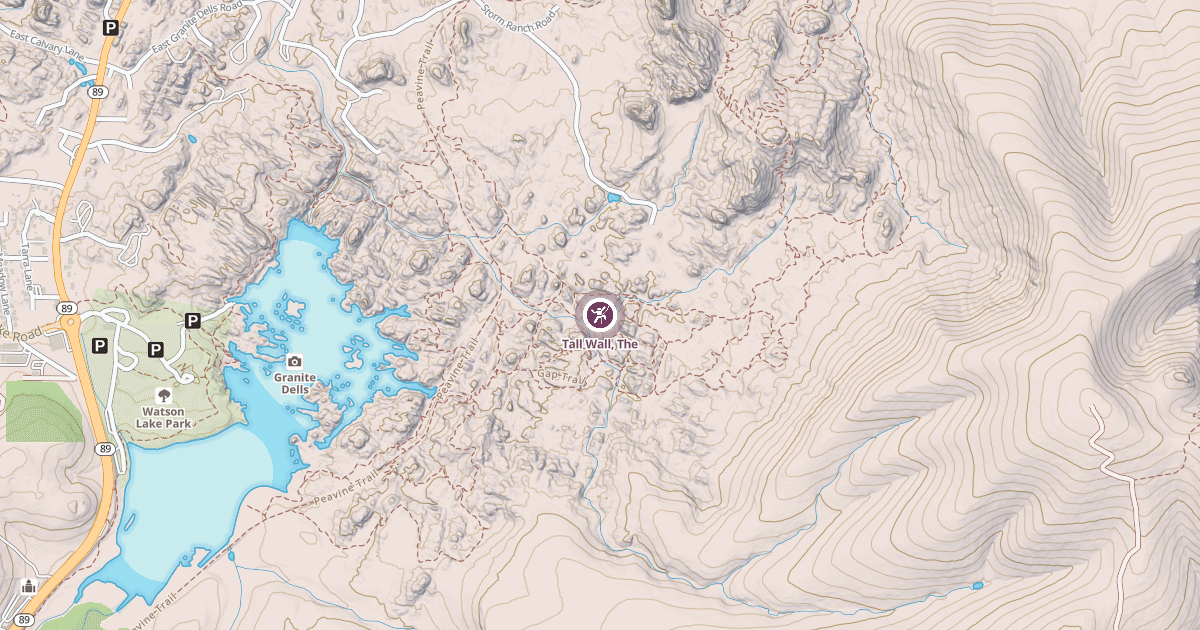 Map preview of Tall Wall, The