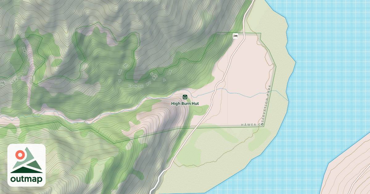 Map of High Burn Hut
