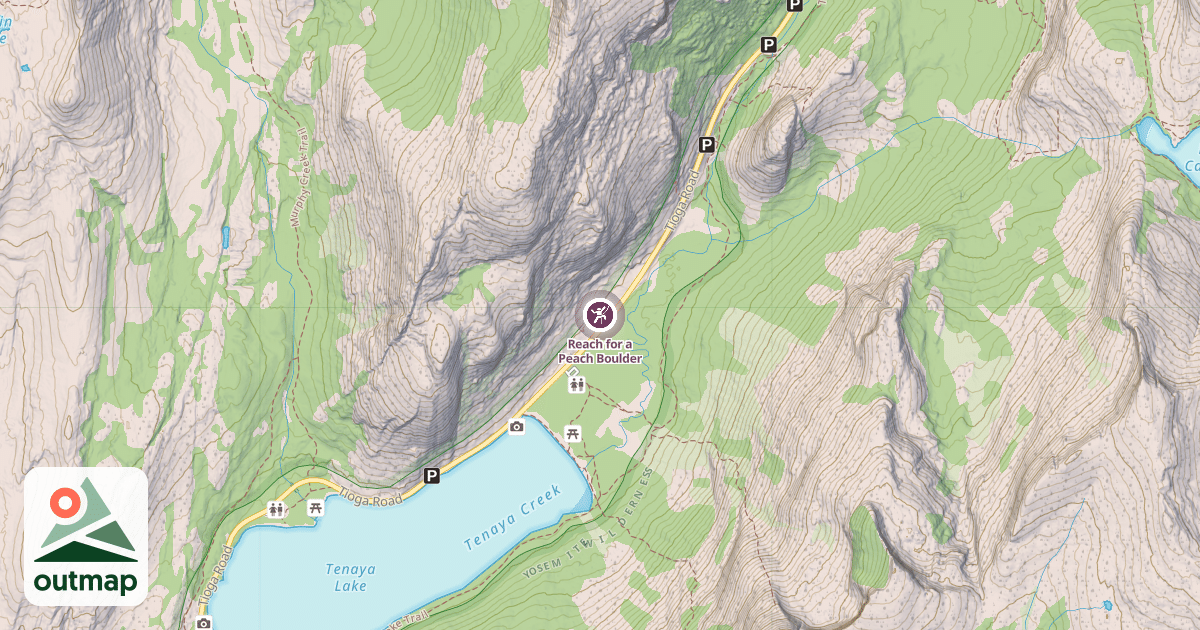 Map of Reach for a Peach Boulder