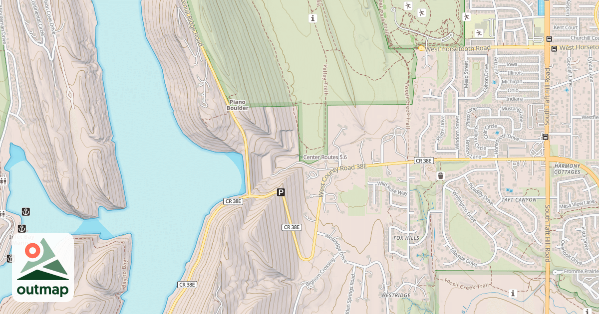Map of Center Routes