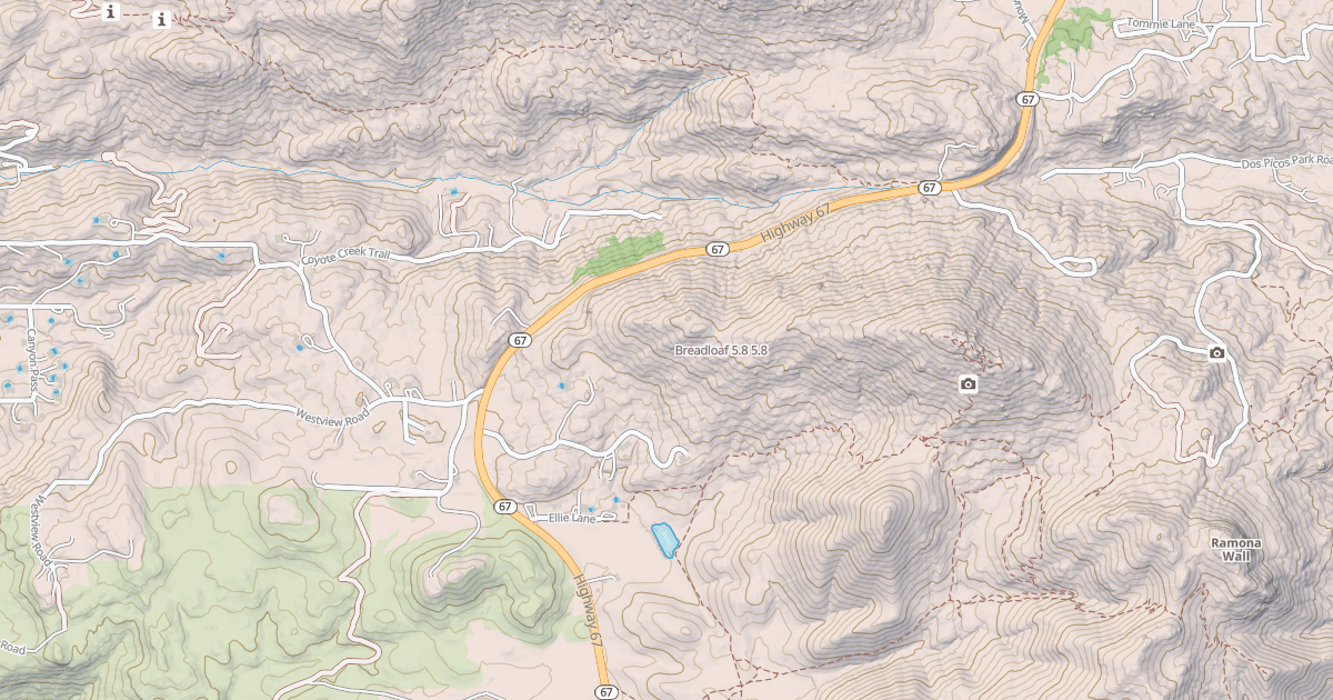 Map preview of Breadloaf 5.8