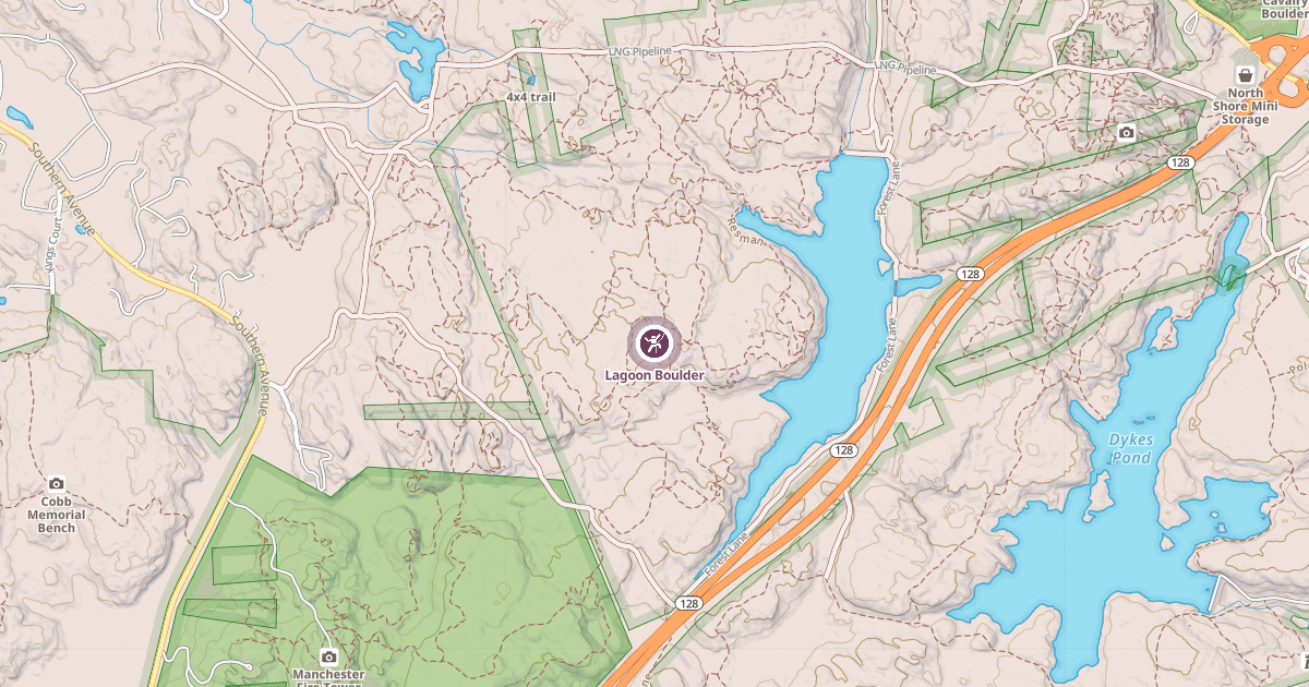 Map preview of Lagoon Boulder