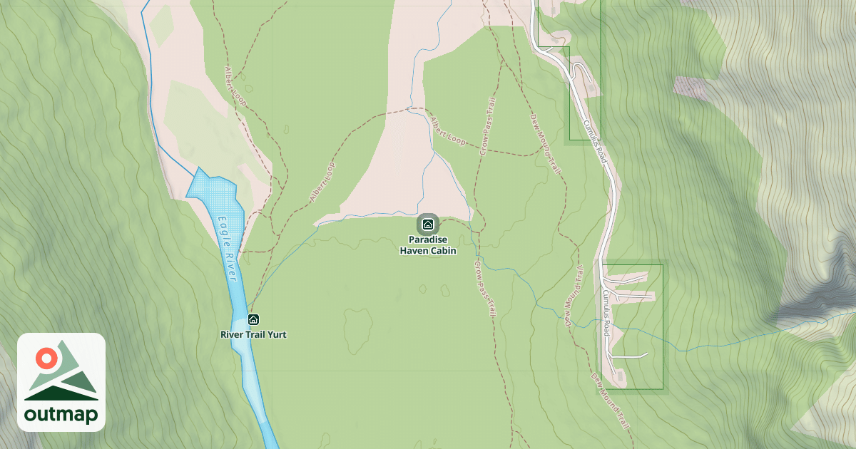 Map of Paradise Haven Cabin