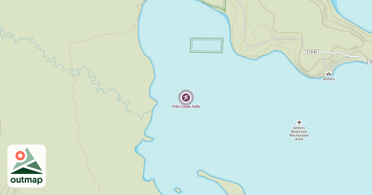 Map of Fish Creek Falls