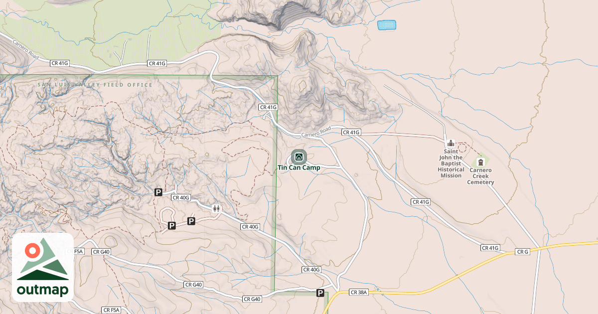 Map of Tin Can Camp