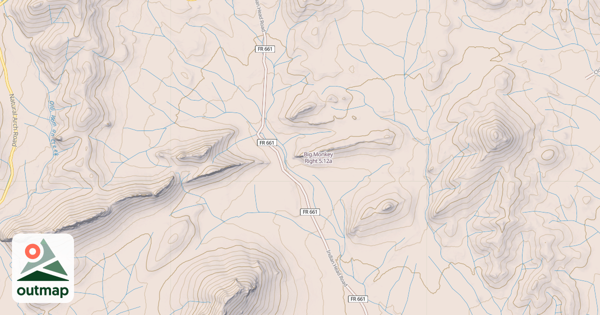 Map of Big Monkey Right