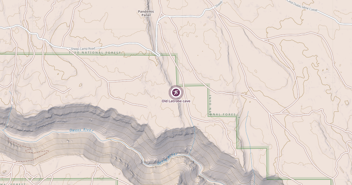 Map preview of Old Latrobe cave