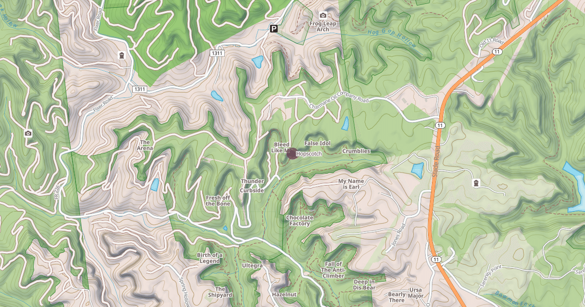 Map preview of Hopscotch