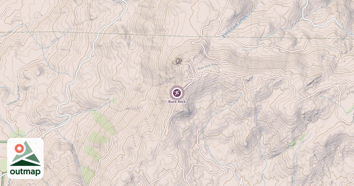 Map of Buck Rock