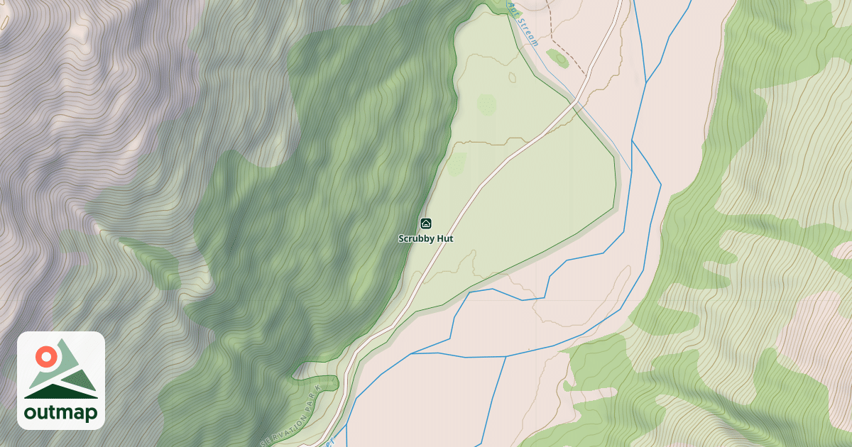 Map of Scrubby Hut