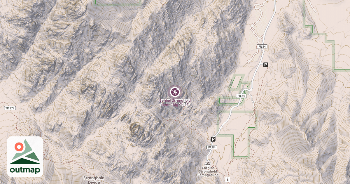 Map of Behind Stronghold dome "Big Chief"