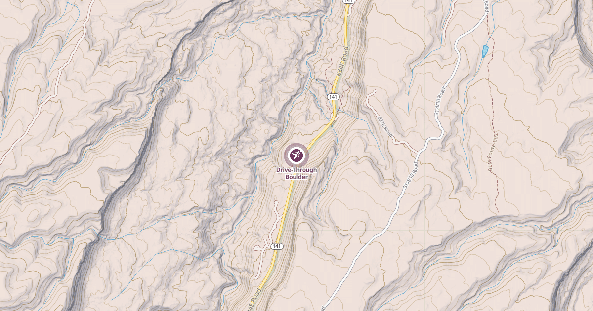Map preview of Drive-Through Boulder