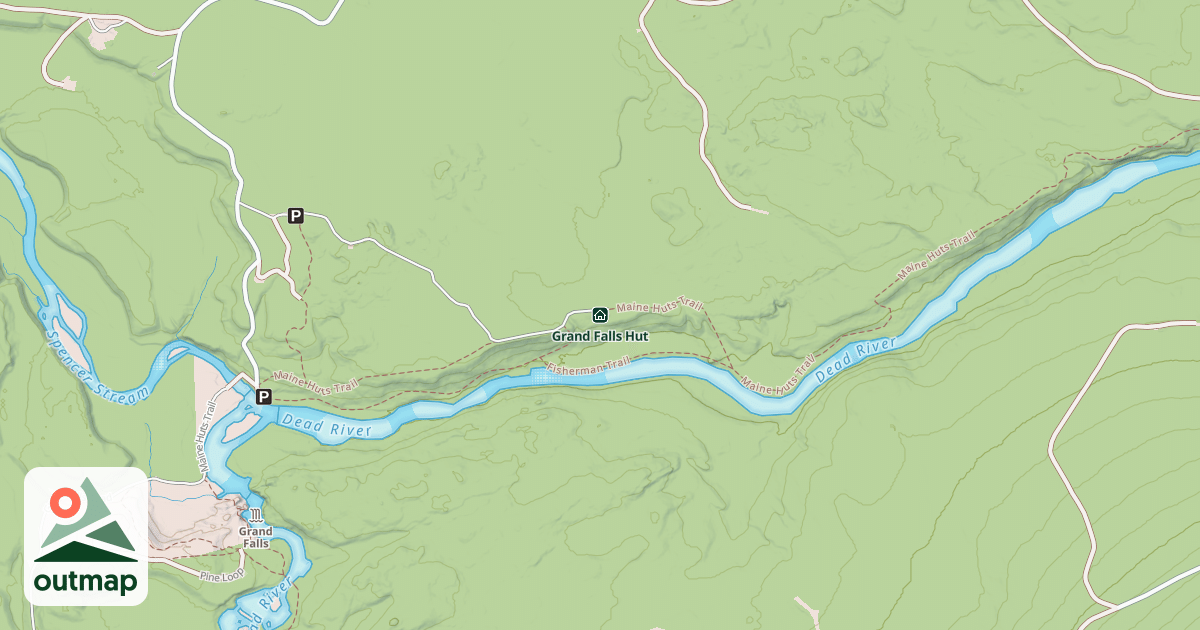 Map of Grand Falls Hut