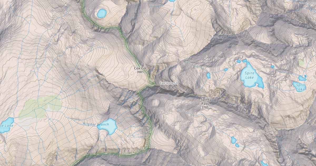 Map preview of East Arete