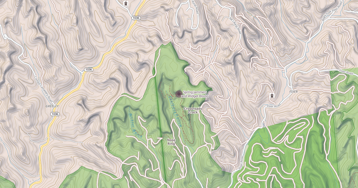 Map preview of Spring Jammers and Widget Blocks
