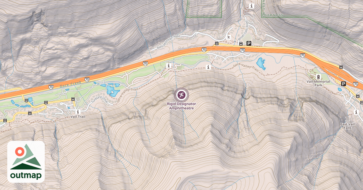 Map of Rigid Designator Amphitheatre