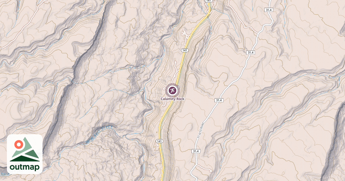 Map of Calamity Rock
