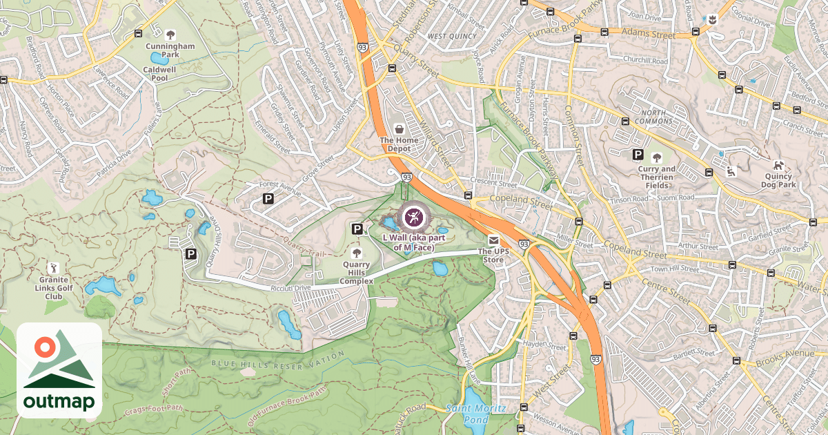 Map of L Wall (aka part of M Face)
