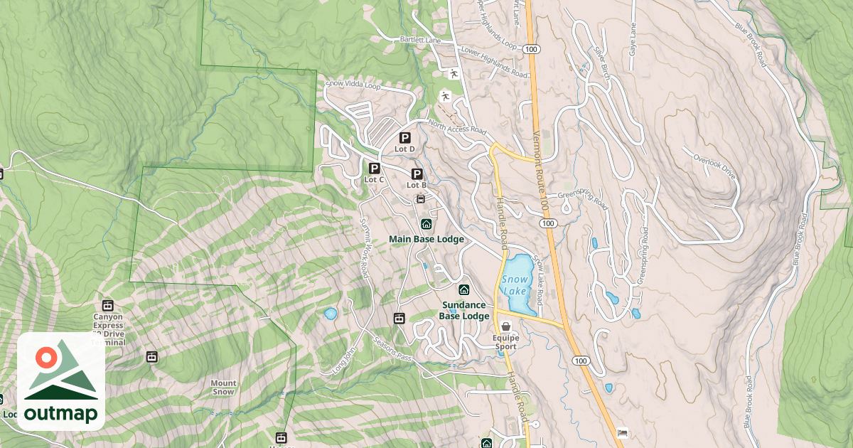 Map of Main Base Lodge