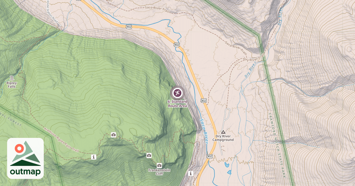 Map of 6. Standard Route Area