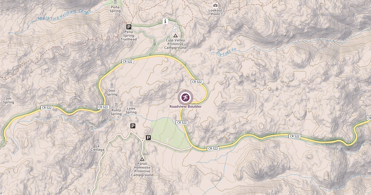 Map preview of Roadview Boulder