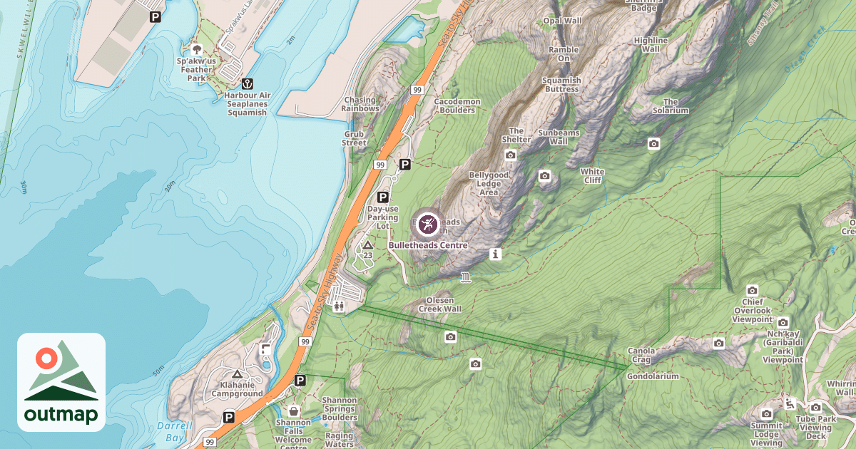 Map of Bulletheads Centre