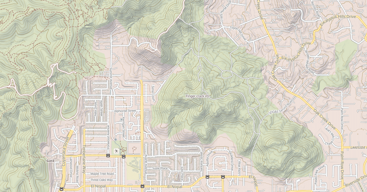 Map preview of Finger crack