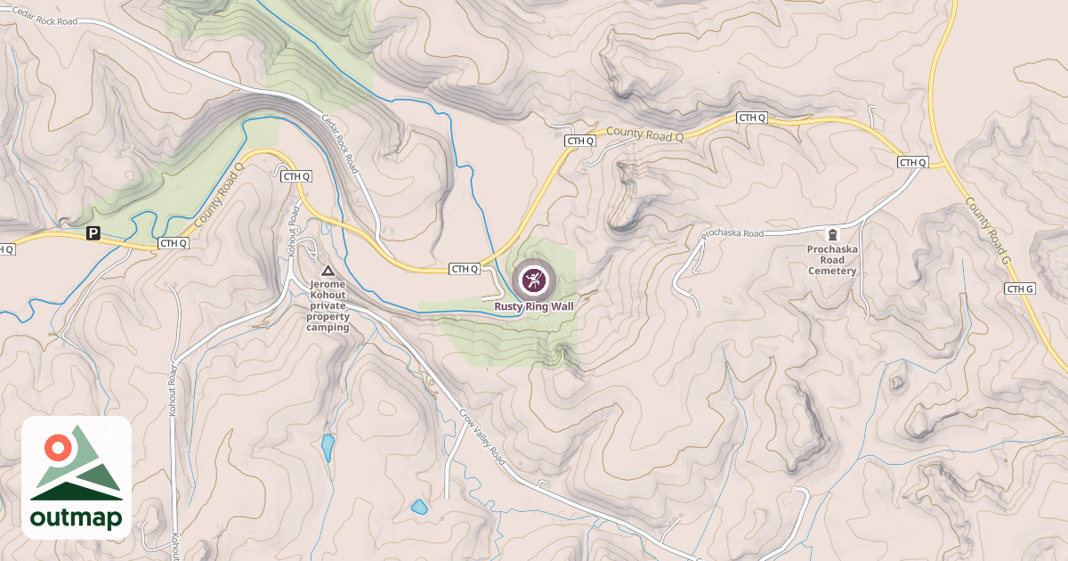 Map of Rusty Ring Wall