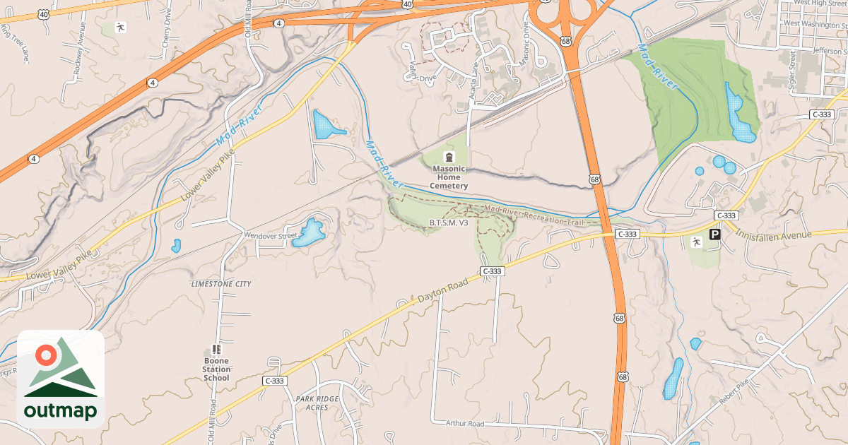Map of B.T.S.M.