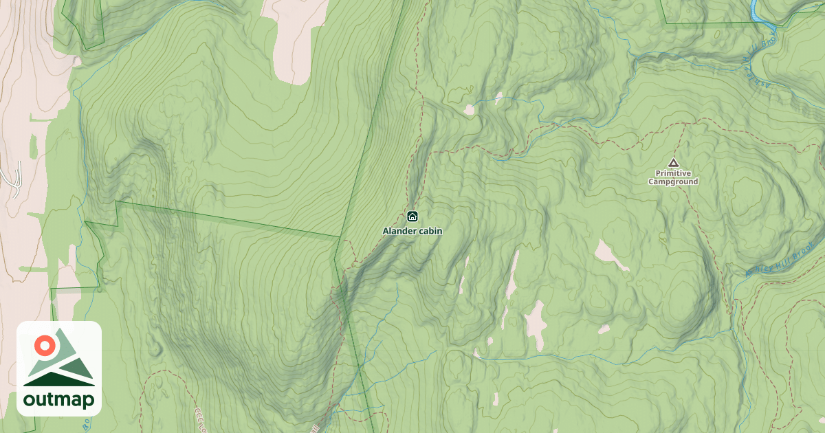 Map of Alander cabin