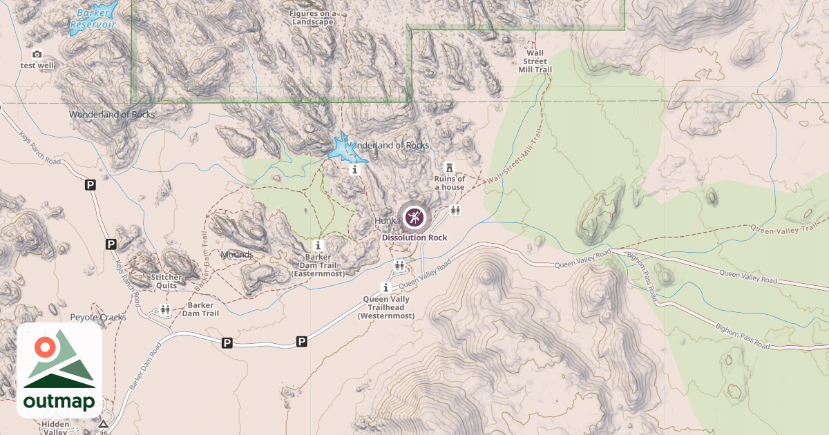 Map of Dissolution Rock