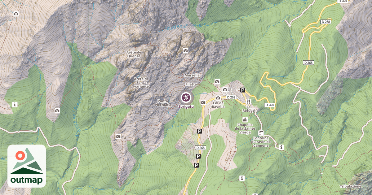 Map of Sbrigatu