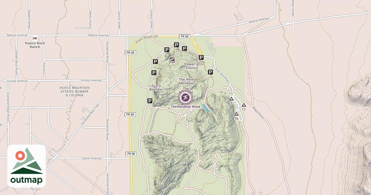 Map of Terminator Area