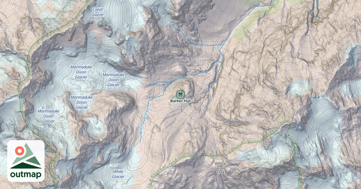 Map of Barker Hut
