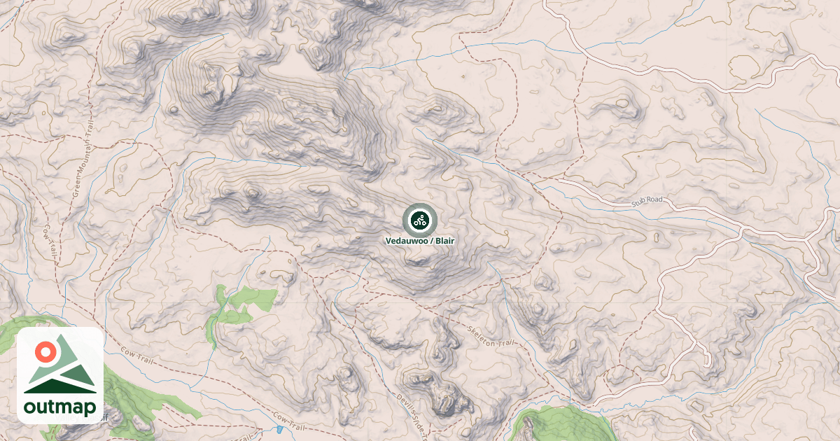 Map of Vedauwoo / Blair