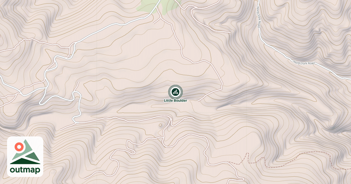 Map of Little Boulder