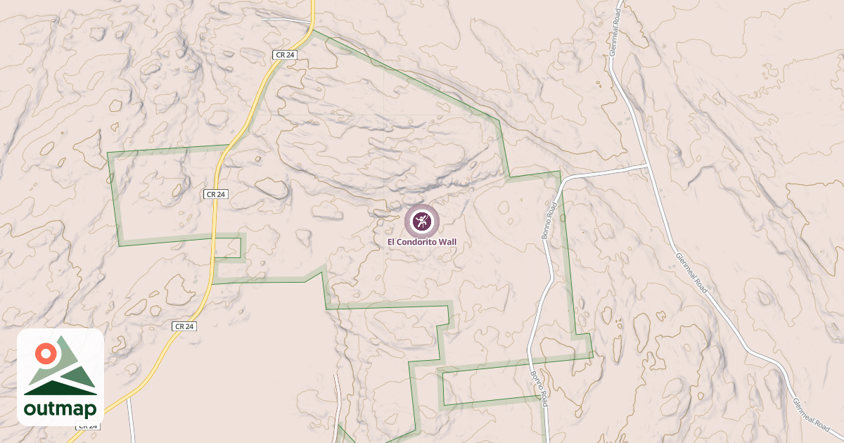 Map of El Condorito Wall