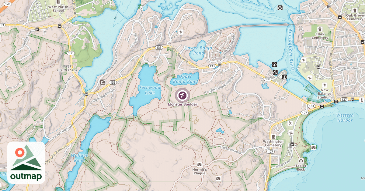 Map of Monster Boulder
