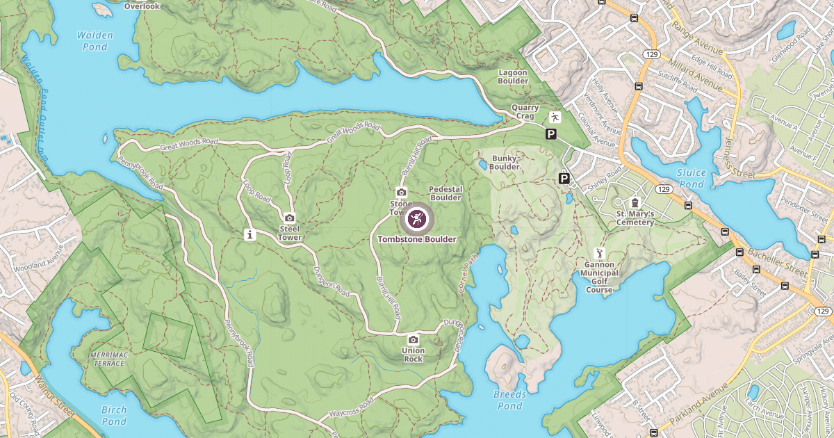 Map preview of Tombstone Boulder