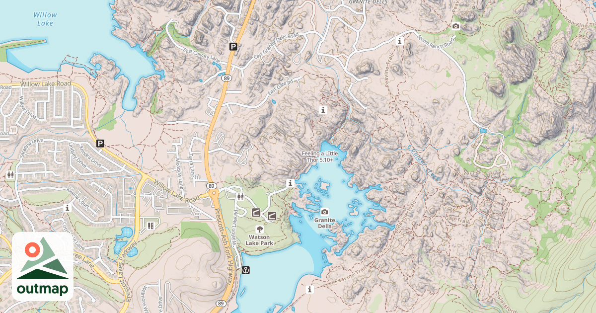 Map of Feeling a LIttle Thor