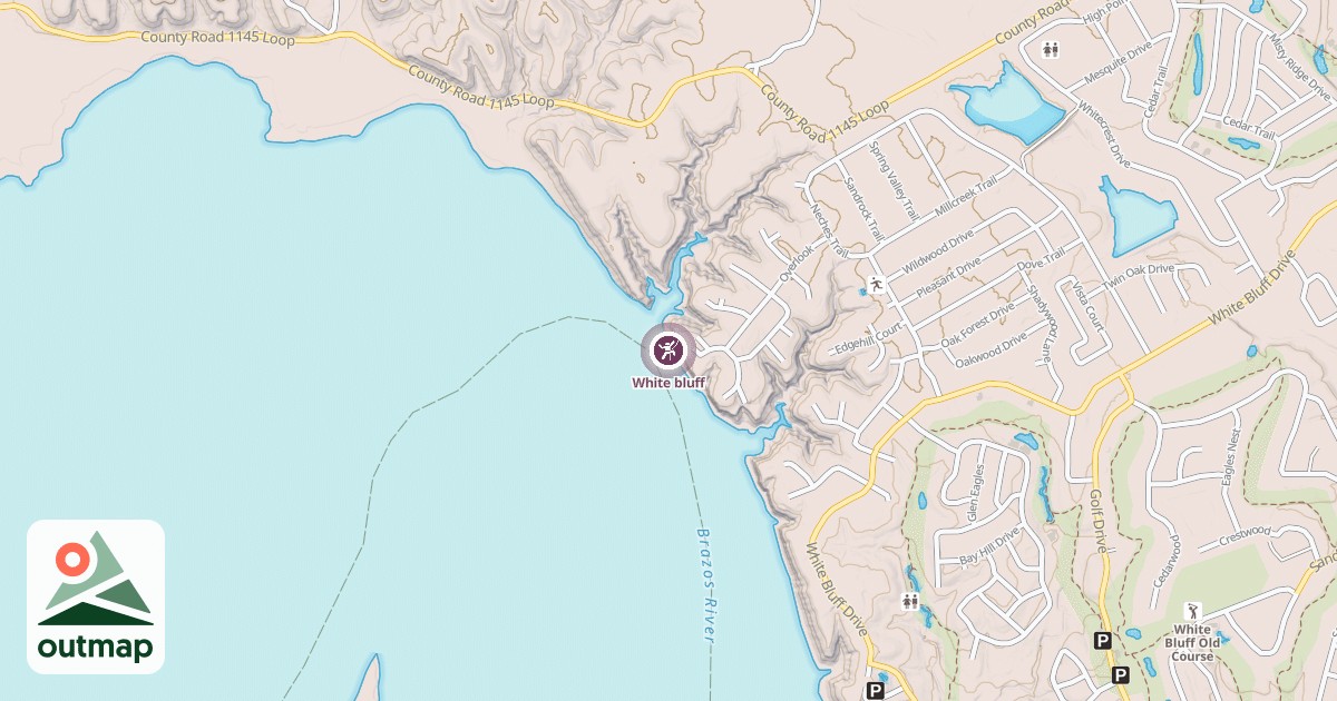 Map of White bluff