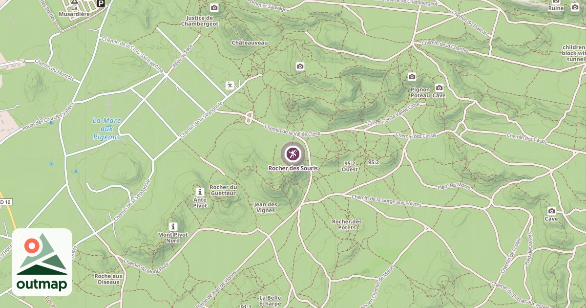 Map of Rocher des Souris