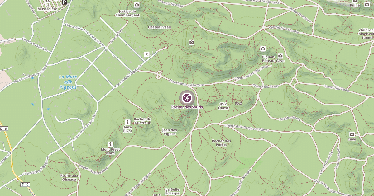 Map preview of Rocher des Souris