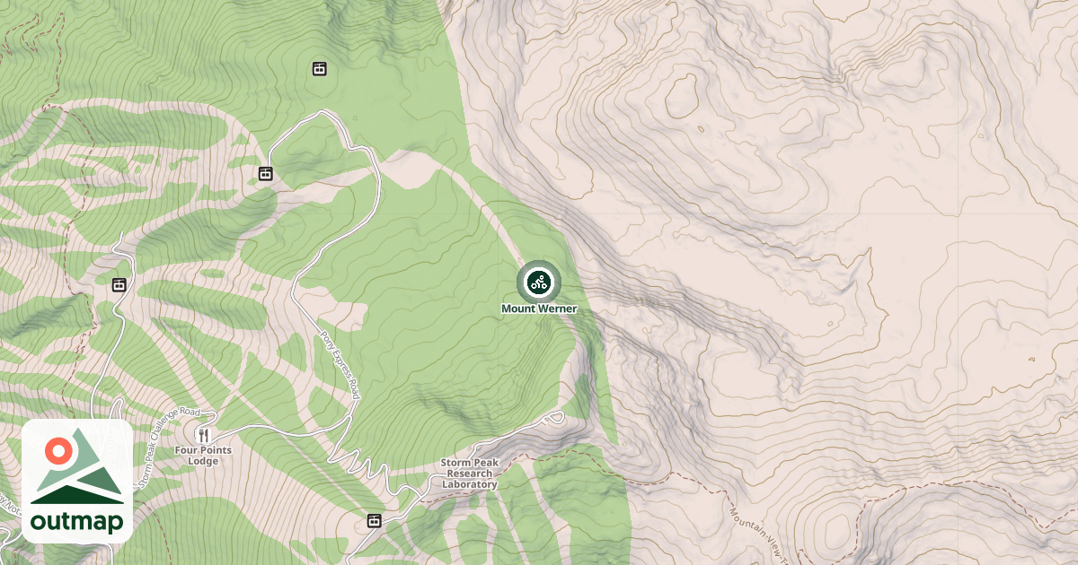 Map of Mount Werner